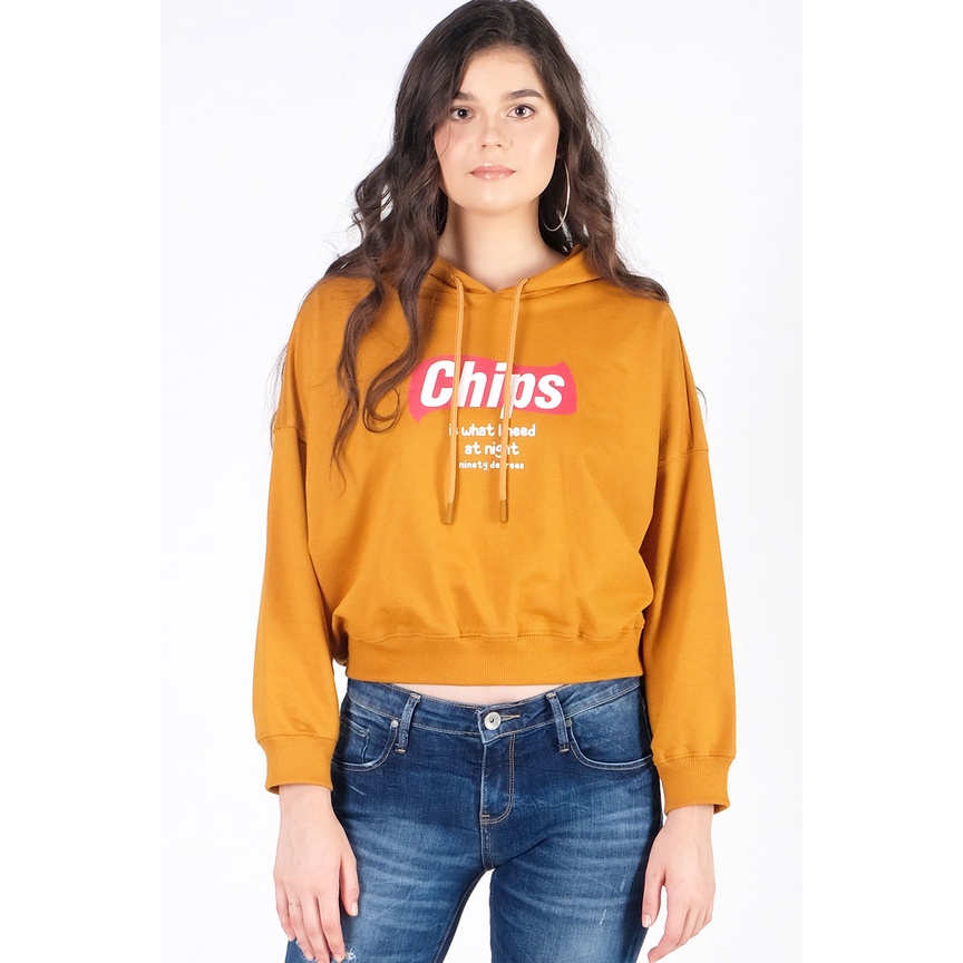 Ninety Degrees Sweater Wanita Deus Dark Mustard 34367D1DD