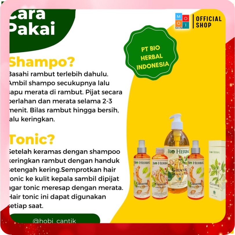 Terlaris ✨ -Bio herbal Paket Shampo Shampoo dan Hair Tonik Tonic Penumbuh Penyubur Perawatan Anti Ra