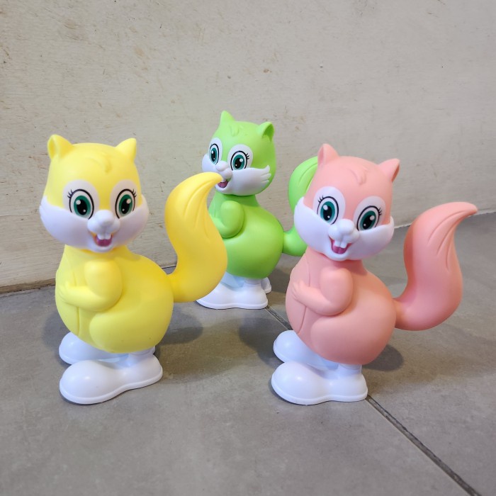 Mainan Anak Lucu Murah Kelinci Tupai Lompat Animal Jumping Toys