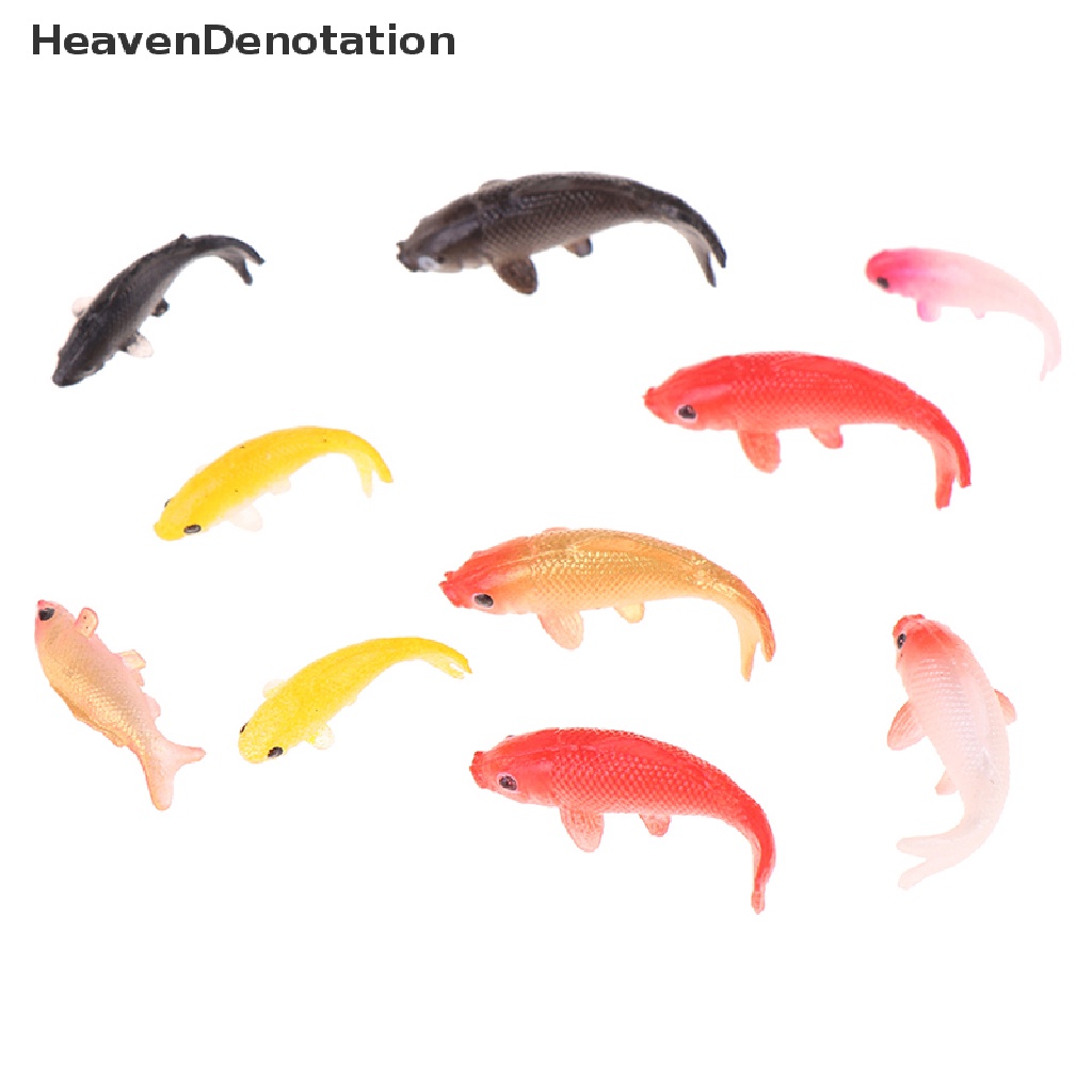 [HeavenDenotation] 5pcs Rumah Boneka Miniatur Ikan Ikan Ikan Gurame Rumah Ornamen Mainan Untuk Rumah Boneka HDV