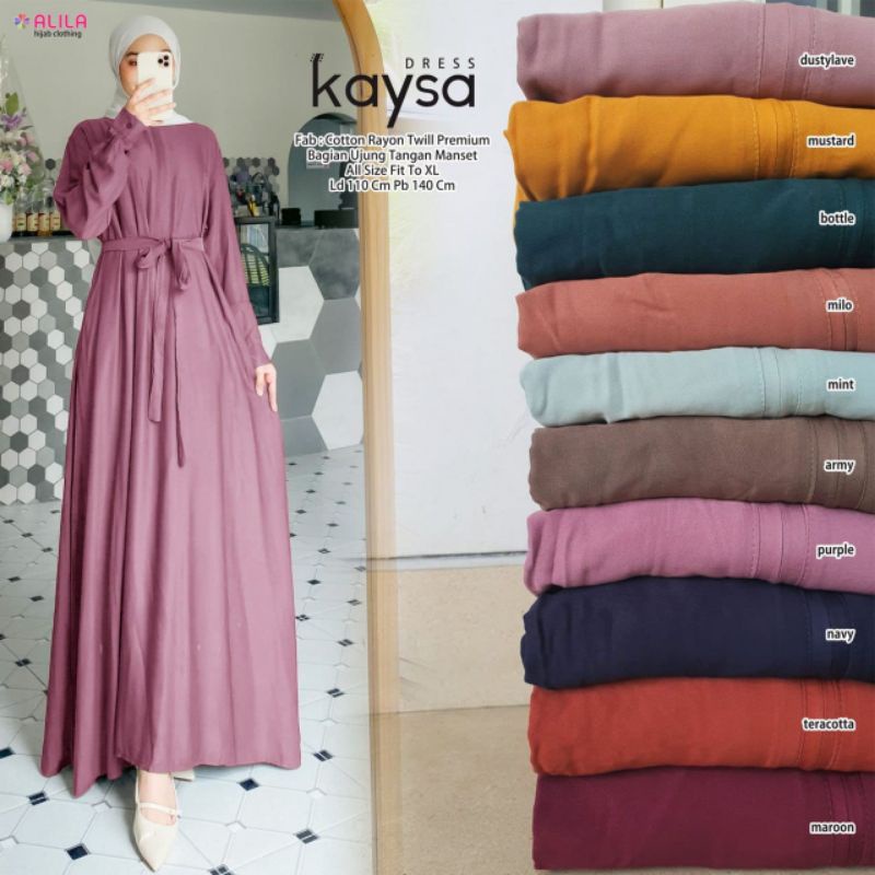 KAYSA DRESS ORI ALILA | Dress Cotton Rayon Twill Premium