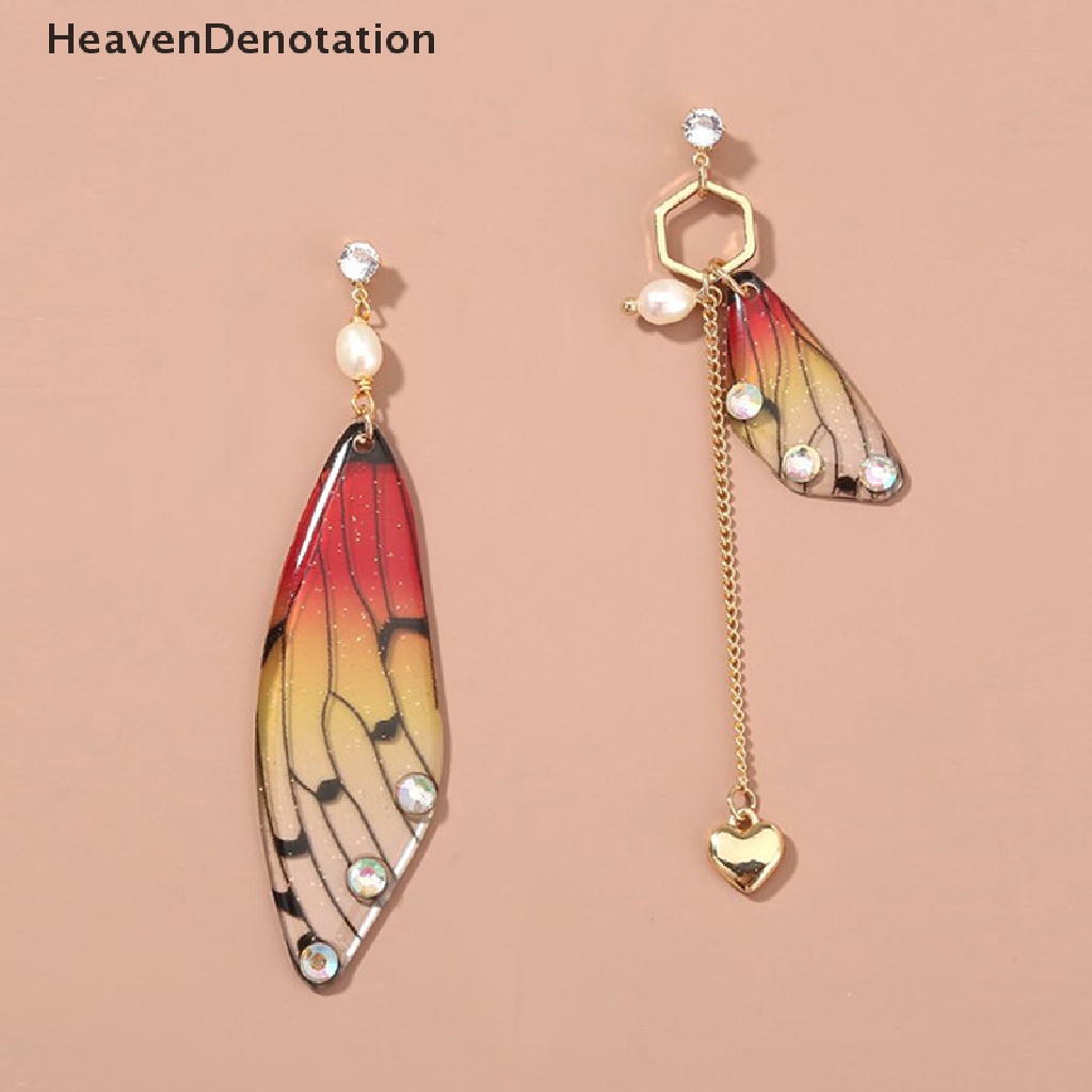 [HeavenDenotation] Cetakan Silikon Anting Dekorasi Sayap Malaikat Cocok Untuk Epoxy Resin Diy Kerajinan Ransel Liontin Ornamen Membuat Perhiasan HDV