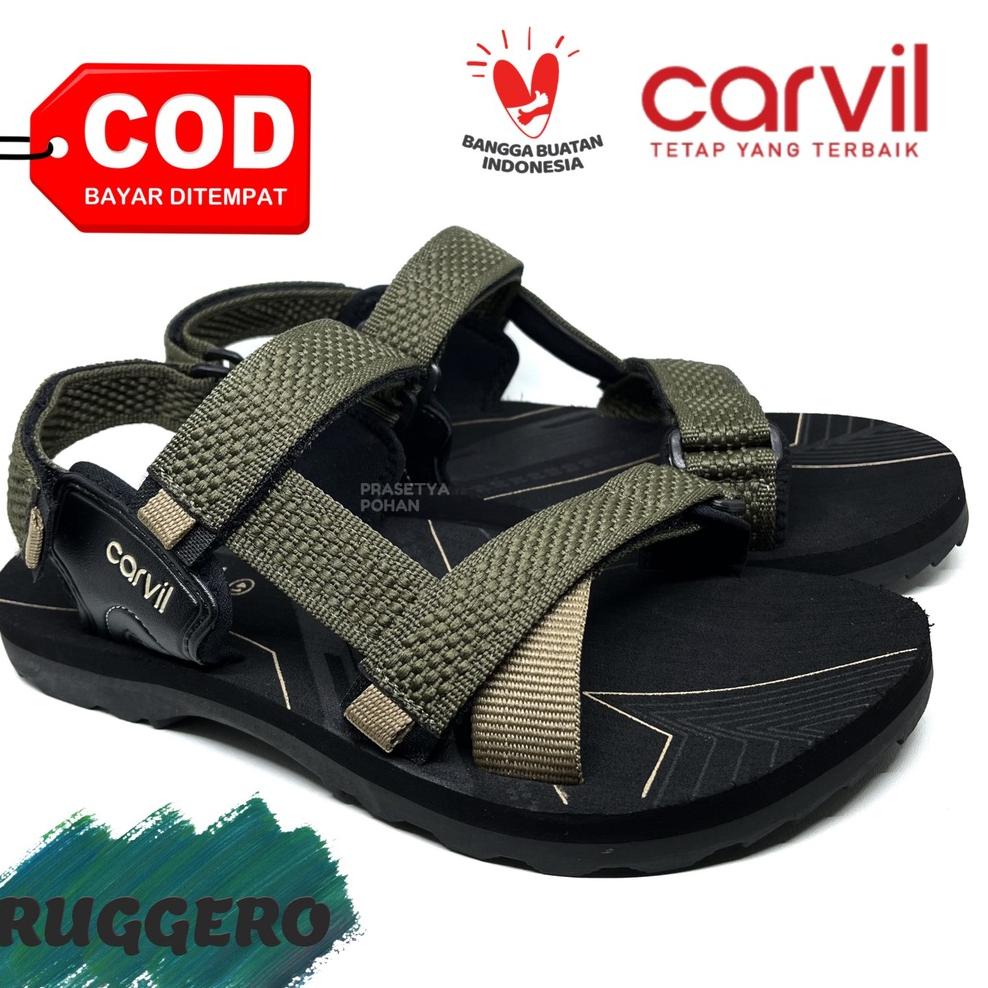 RECOMENDED Sandal Gunung Pria Carvil Original Anti Air - Sendal Gunung Carvil Original