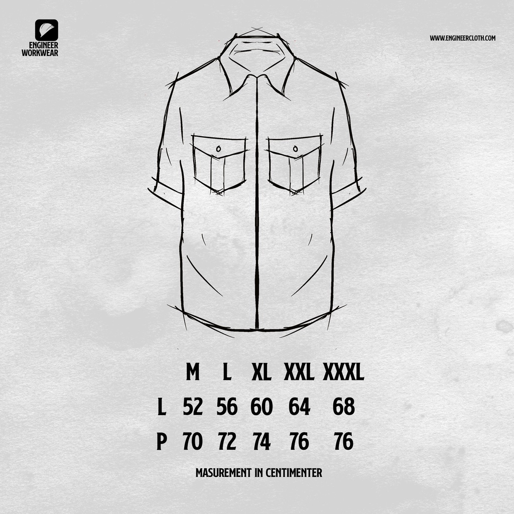 LIGHT WORKSHIRT-Kemeja Pendek, Casual / Baju Kerja Lapangan Nyaman Dipakai