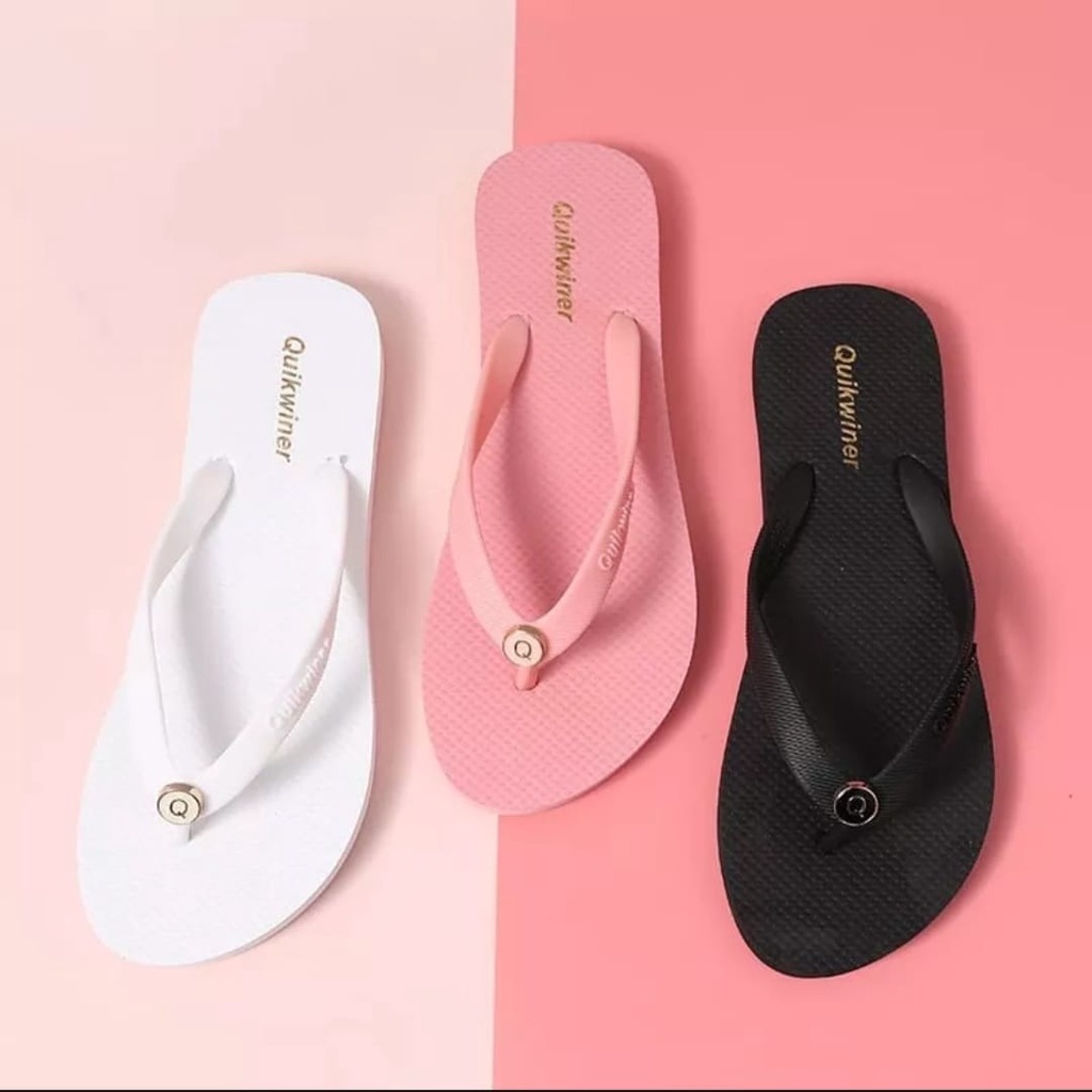 Sandal Wanita Kekinian Jepit New Logo S