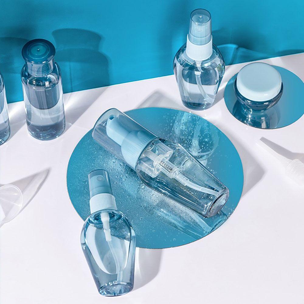 R-FLOWER Travel Split Bottle Alat Makeup Shower Gel Pump Dispenser Cairan Sabun