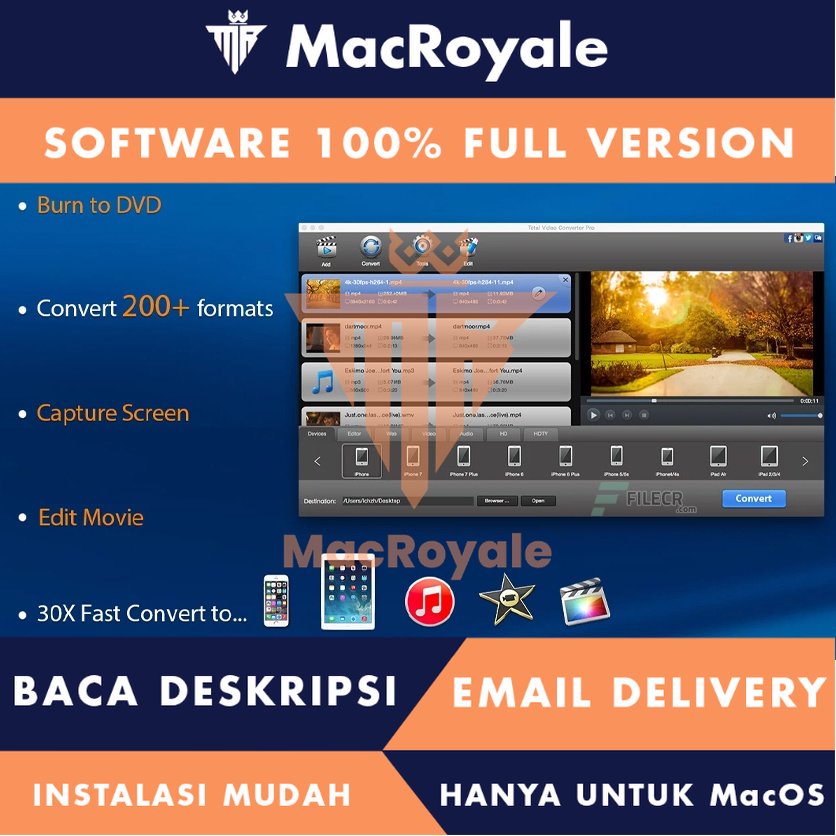 [MacOS] Total Video Converter Pro DVD Full Version Lifetime Full Garansi