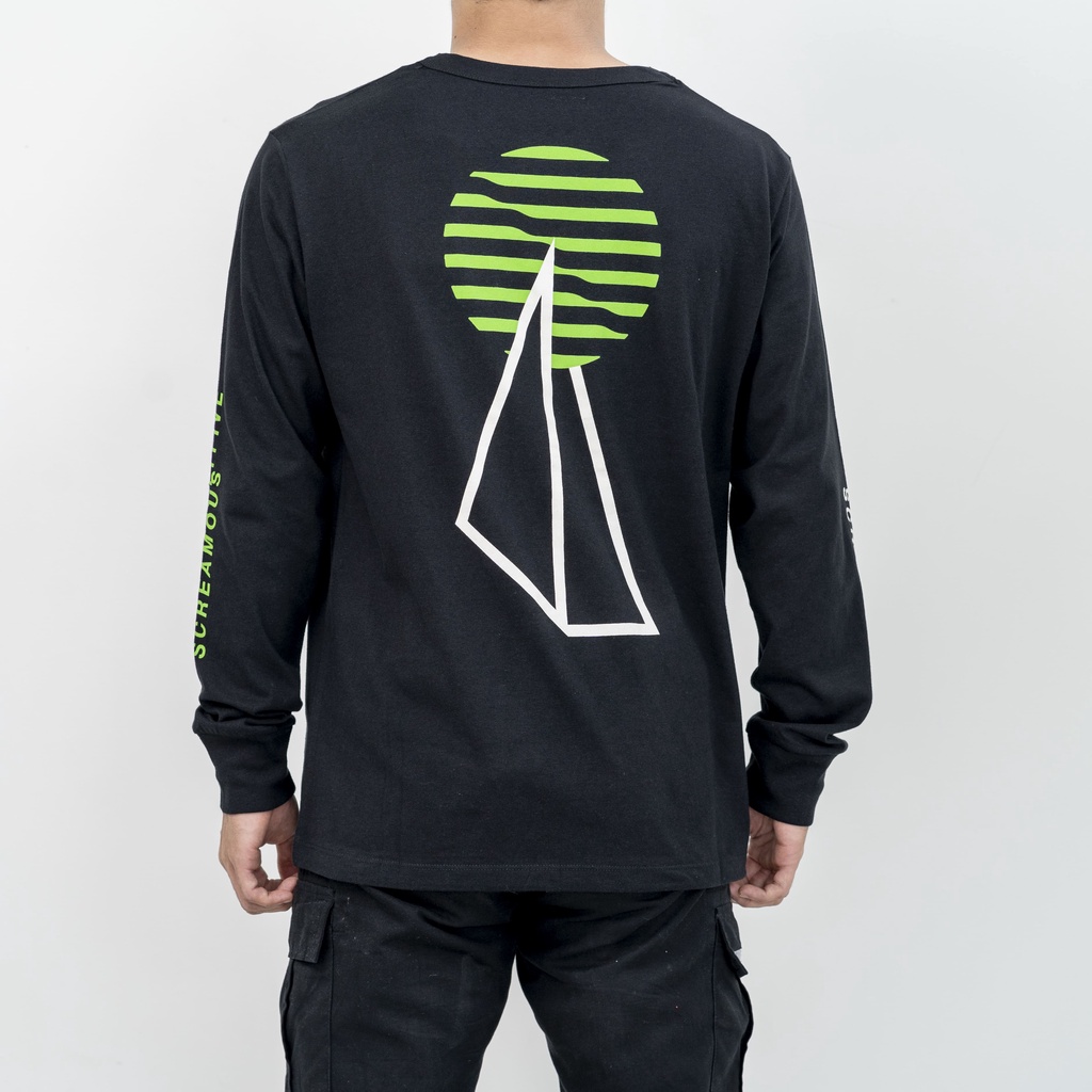 Screamous Kaos T-Shirt Longsleeves WAVES BLACK