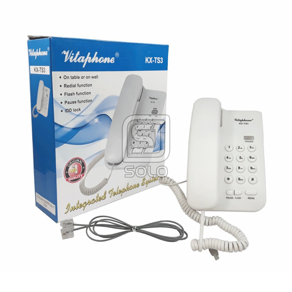 Telp Rumah Telepon Kantor Telephone Hotel Telpon Vitaphone KX-TS3