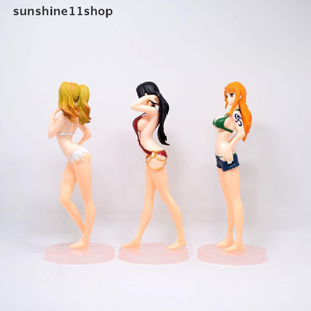 Sho 3gaya Sexy Bikini Girl Figurine Karakter Anime Baju Renang Puding Nami PVC Model Mainan N