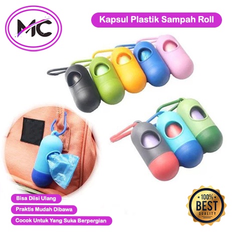 Tempat Plastik Sampah Roll Gantung Dispenser Kantong Plastik Poop Gantungan Bag sampah Portable