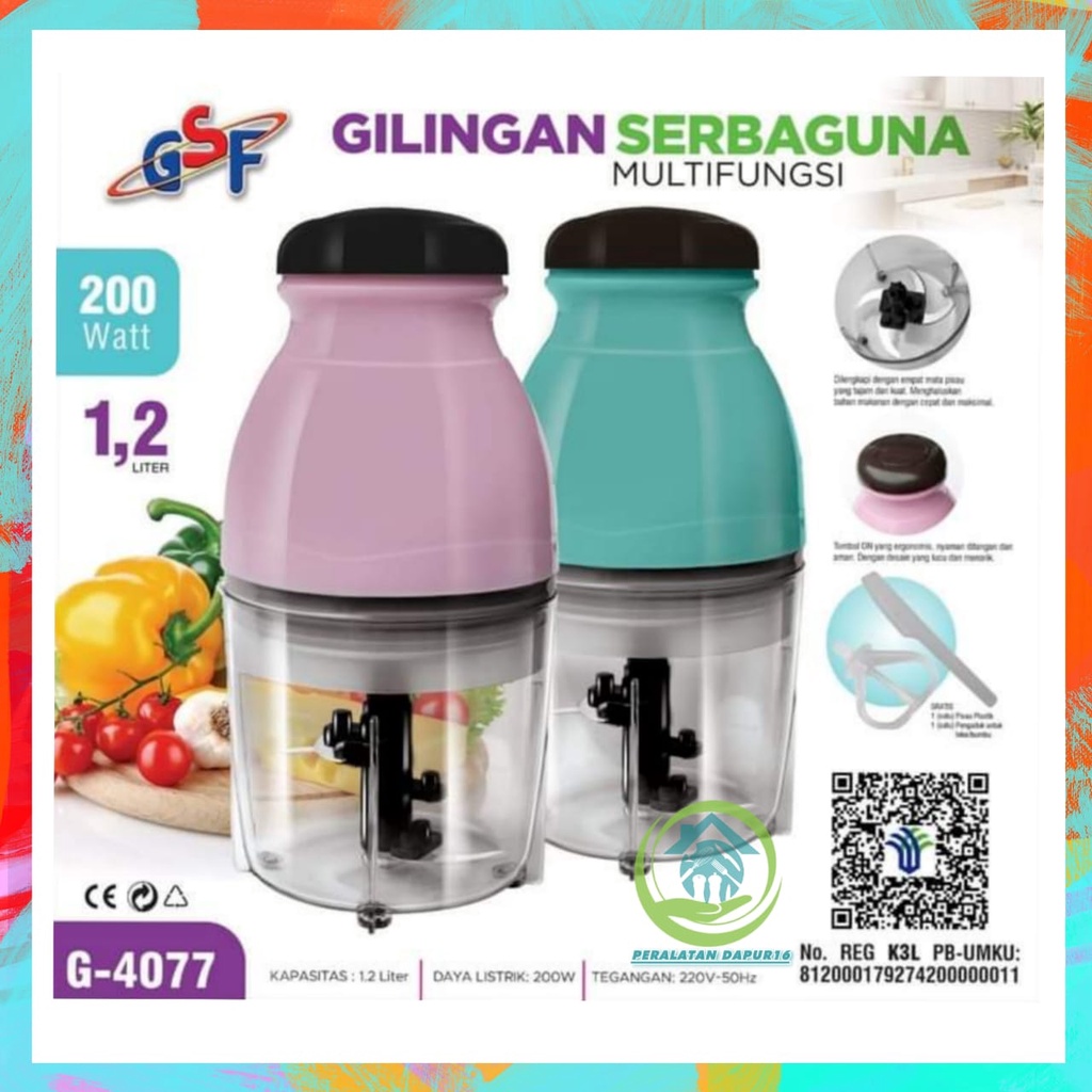 BLENDER KAPSUL CAPSULE GSF G-4077 / BLENDER CAPSUL CUTTER MINI FOOD PROCESSOR / MINI BLENDER GSF MUR