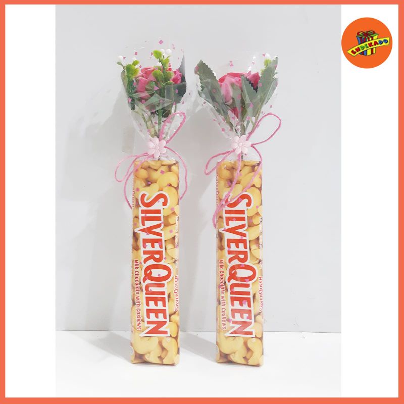 COKLAT SILVERQUEEN + BUNGA - Hadiah Valentine