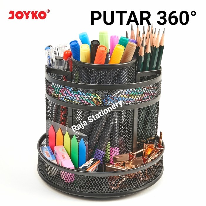 

Terlaris Joyko Desk Set 360 Stationery / Tempat Alat Tulis Bisa Diputar Ds-33