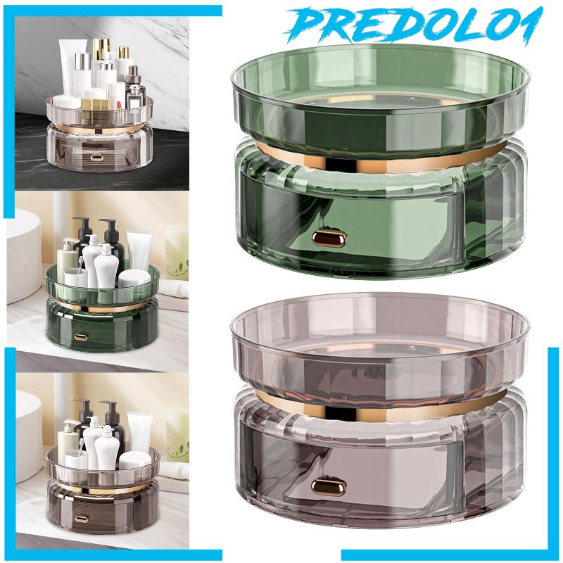 [Predolo1] Nampan Penyimpanan Putar Hias Simpan Tempat Toples Bumbu Untuk vanity
