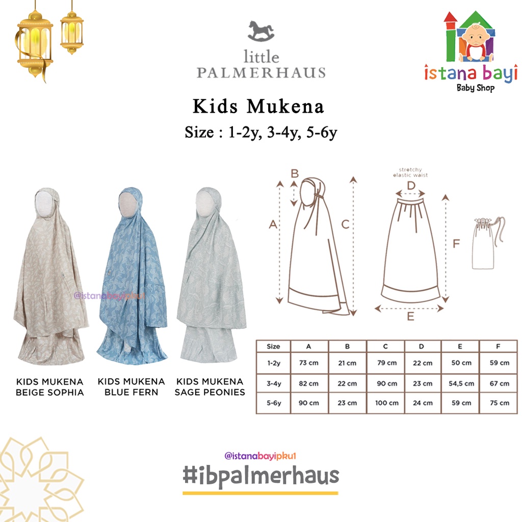 Little Palmerhaus Mukena anak / Mukena anak / IED COLLECTION