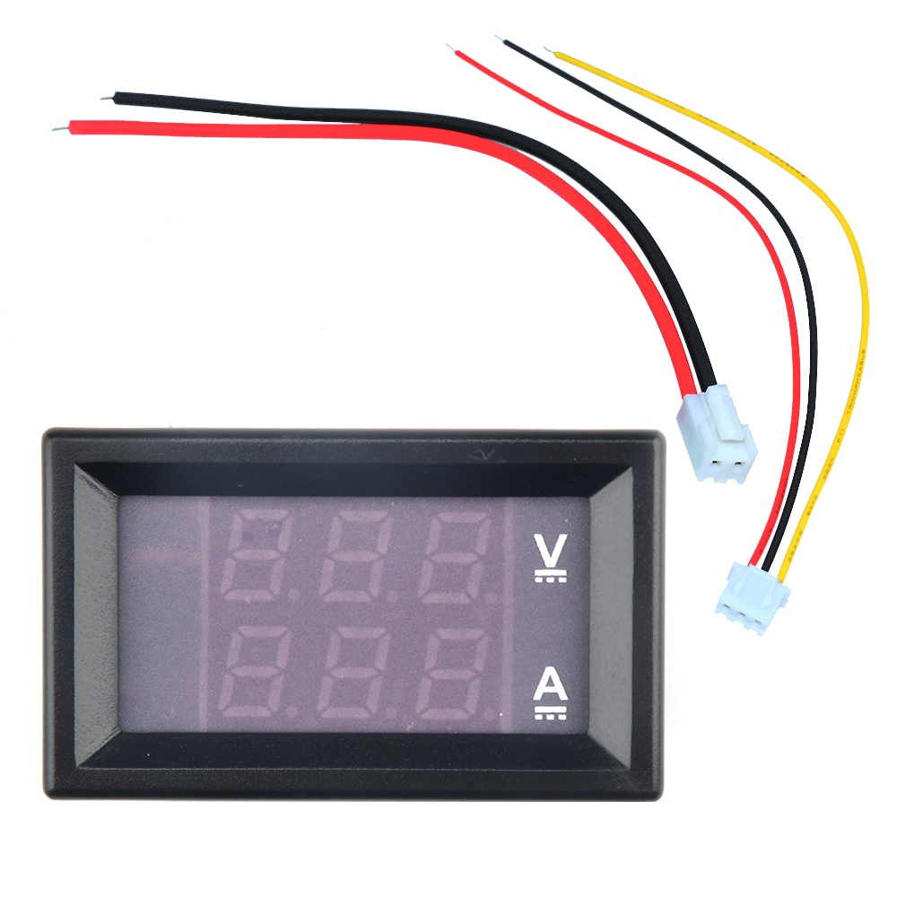 DC 4~30V Voltmeter 10A Ammeter Panel Mount Volt Amp Meter Digital LED