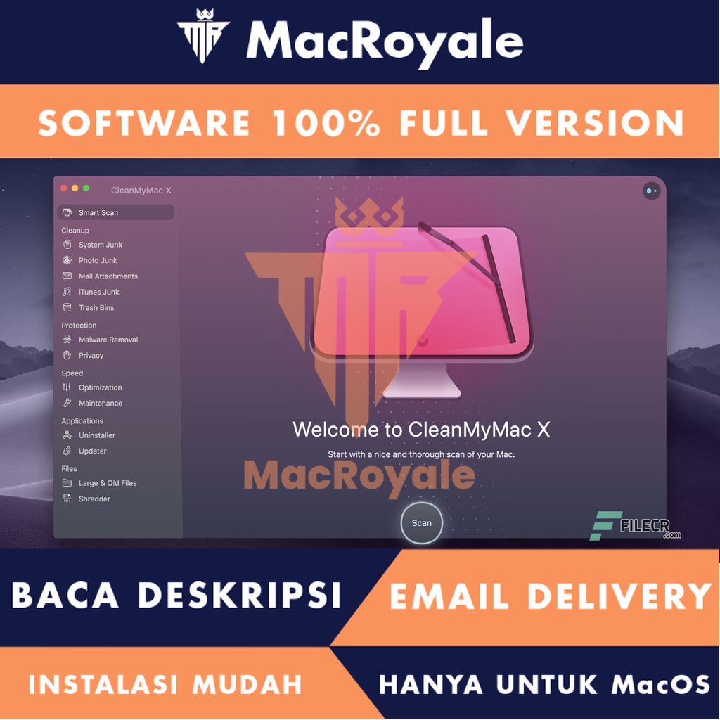 [MacOS] CleanMyMac X Pro Lifetime - untuk membersihkan dan mengoptimalkan performa Mac