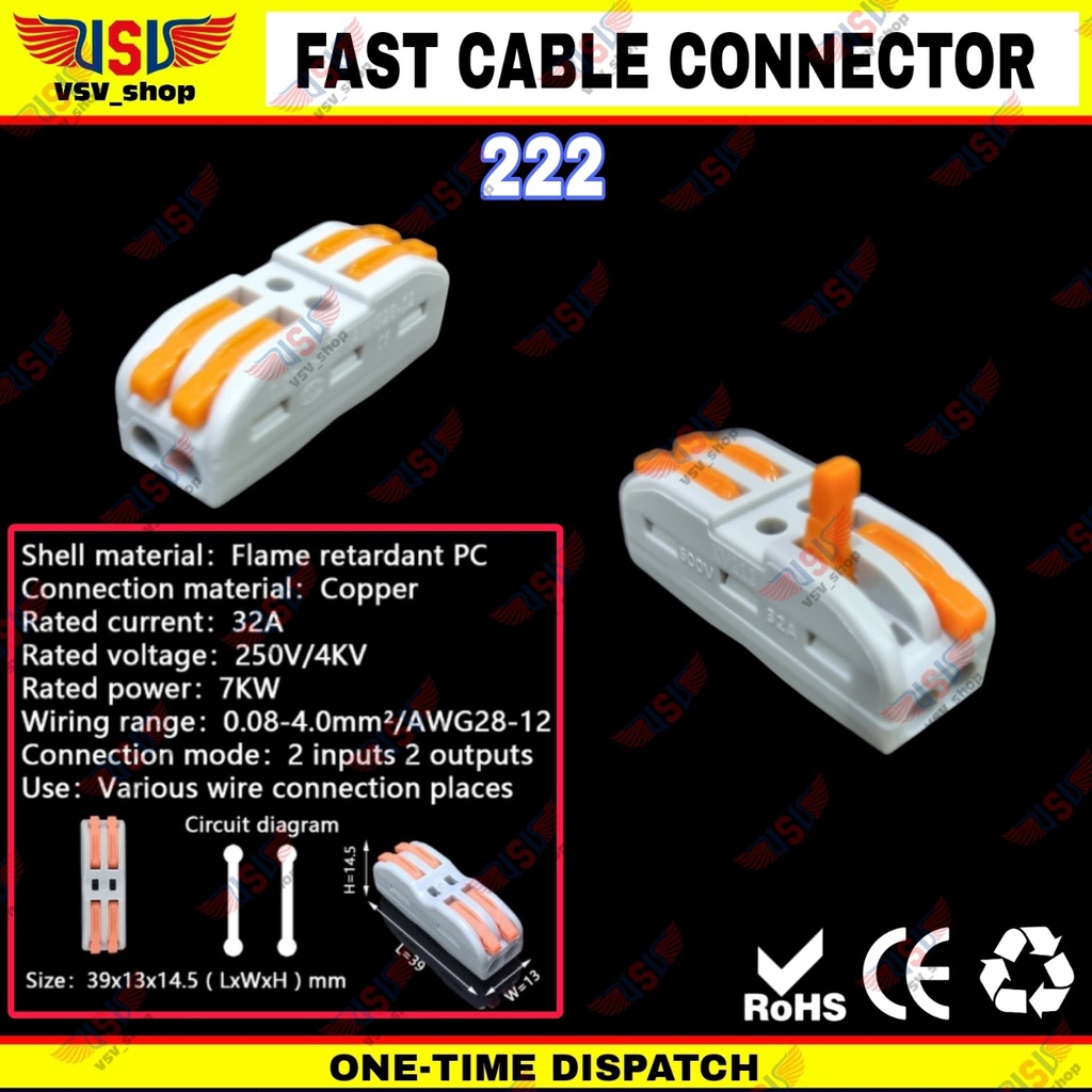 Terminal Konektor Kabel Listrik Quick Cable Connector Terminal Block Listrik