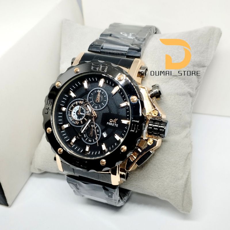 Jam Tangan Pria MIRETE SPORT Waterproof Analog FREE BOX
