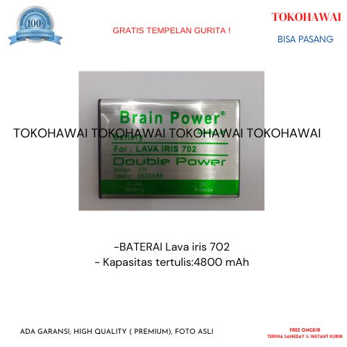 Baterai lava iris 702