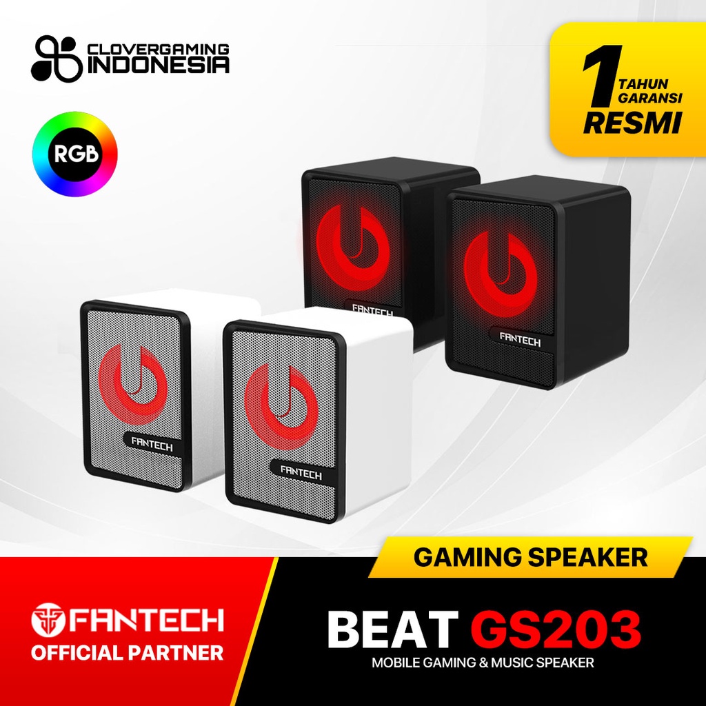 FANTECH GS203 Computer Speaker Mini RGB Lighting Speaker HIFI GS-203 GS 203