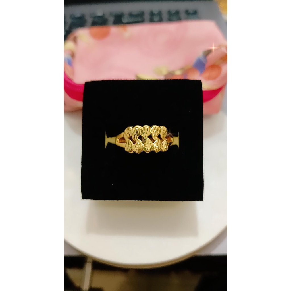 Cincin Emas Asli Perhiasan Kadar 700/70% 15K (MM)