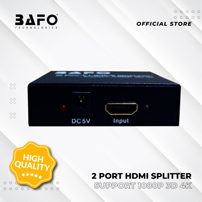 HDMI Spliter 2port BAFO / Splitter 2 port