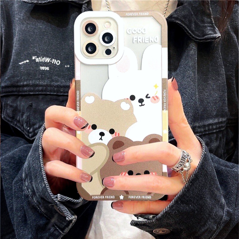 Casing Poco M4 Pro 4G Case Line Good Friend Character Silicon Premium