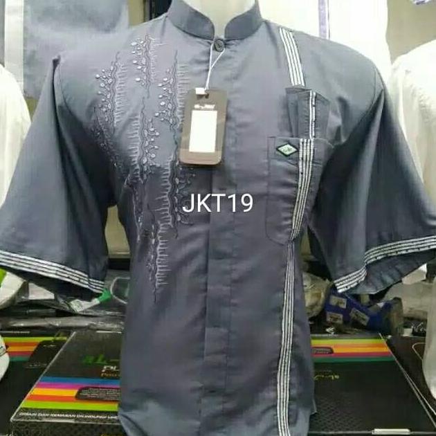 Baju Koko Al Mia platinum original lengan pendek