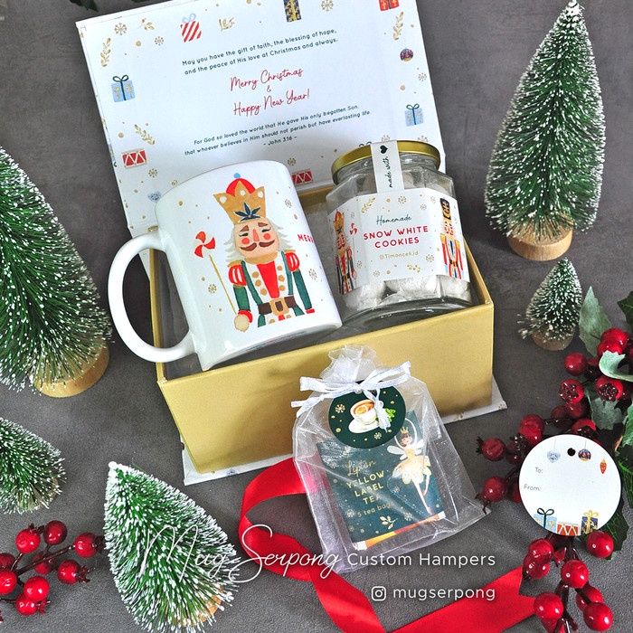 

(COD) (Eceran) Paket E Christmas Hampers / Parcel Natal Mug Serpong - Tag Tanpa Nama