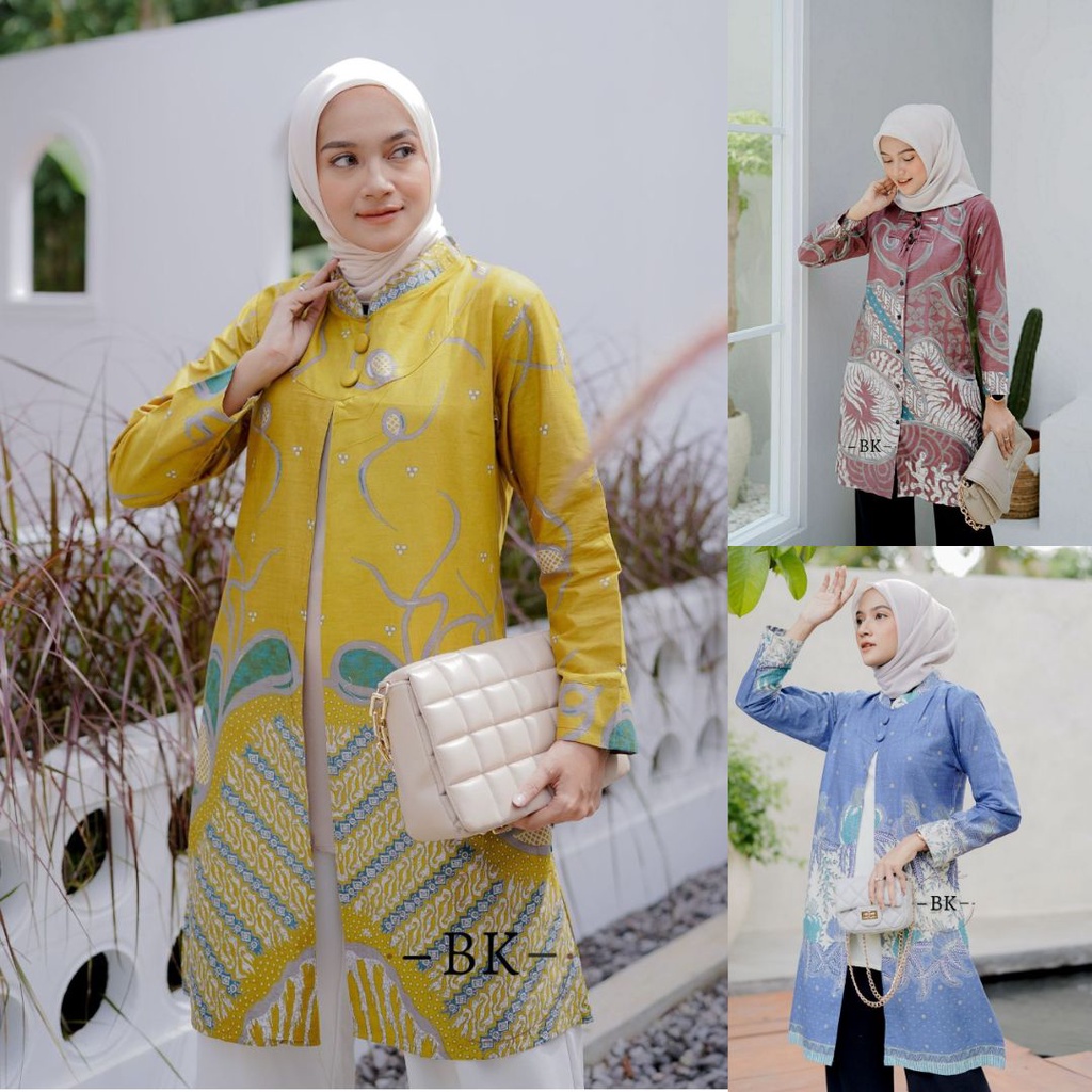 Batik Tunik Modern Wanita Premium | Batik Tunik Wanita Terbaru Kekinian | Batik Tunik jumbo | Batik 