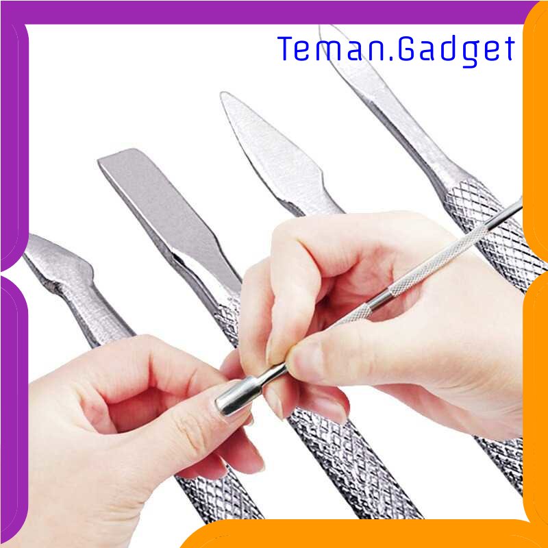 TG - PRW ISHOWTIENDA Perapih Kulit Mati Kuku Nail Cuticle Pusher Pedicure 4 PCS - XC509