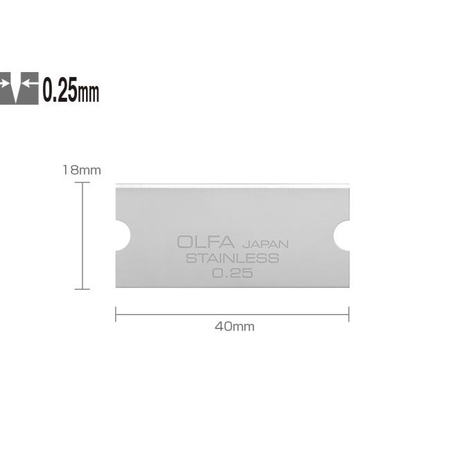 

Olfa GSB-2S STAINLESS STEEL GLASS SCRAPER BLADES FOR GSR-2