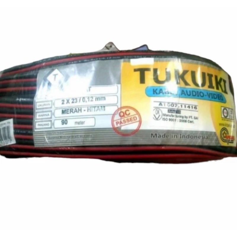 Kabel NYZ 2x30x0,12mm 90M Full (Serabut Tembaga) TUKUIKI Standar SNI