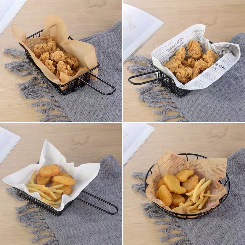 French Fries Serving Basket/Wadah Kentang Goreng/Keranjang Kentang/Fries Keranjang/Wadah Keranjang Saji Kentang