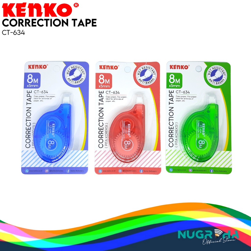 

Correction Tape / Pita Koreksi KENKO CT-634