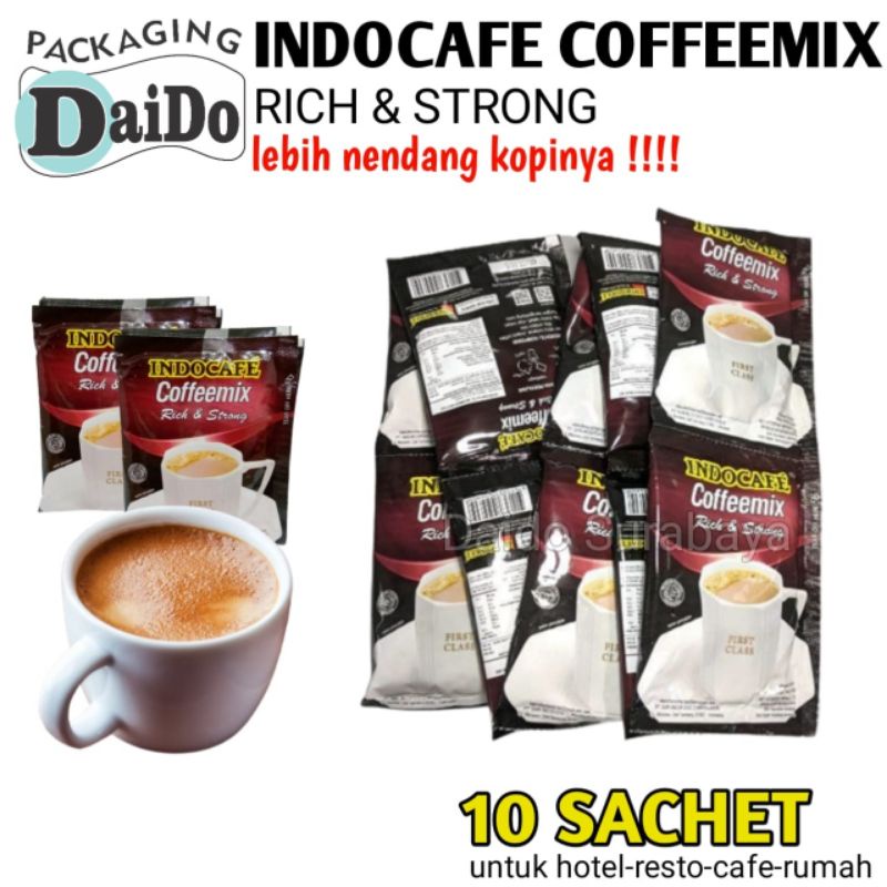 

Indocafe Coffemix Rich & Strong isi 10 sachet (RENCENG)