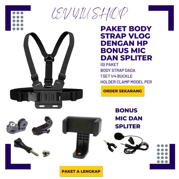 Body Strap Holder Hp Di Dada Motovlog Smartphone Mounting Holder Dada