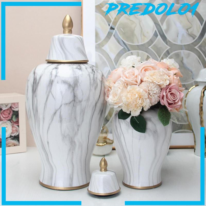 [Predolo1] Toples Candi Toples Umum Keramik Meja Centerpiece Domed Lid Pajangan Hiasan