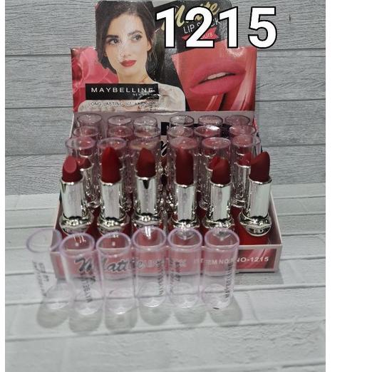 ♚ LUSINAN 12PCS LIPSTIK REVLON MAYBELINE HOLDMORNING NUDE ☜