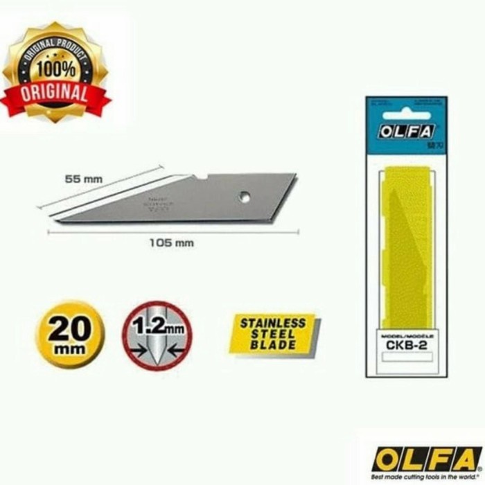 

Terlaris Refill Isi Cutter Ck-2 Spare Blade For Crarf Knife Ckb-2 Olfa