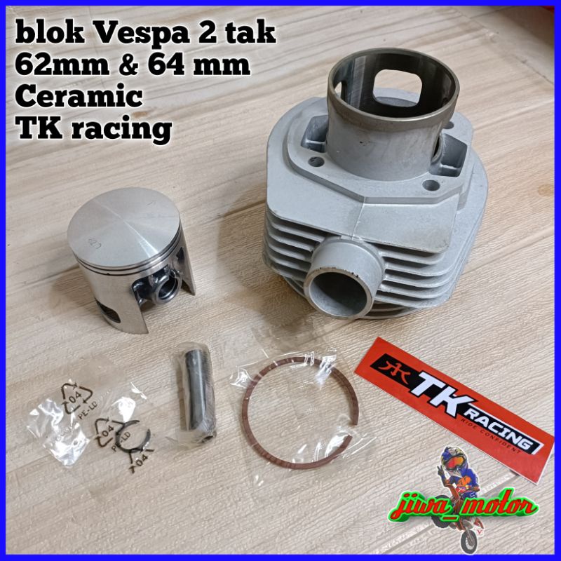 blok seher Vespa 2 tak TK racing 60mm 62mm 64mm retro
