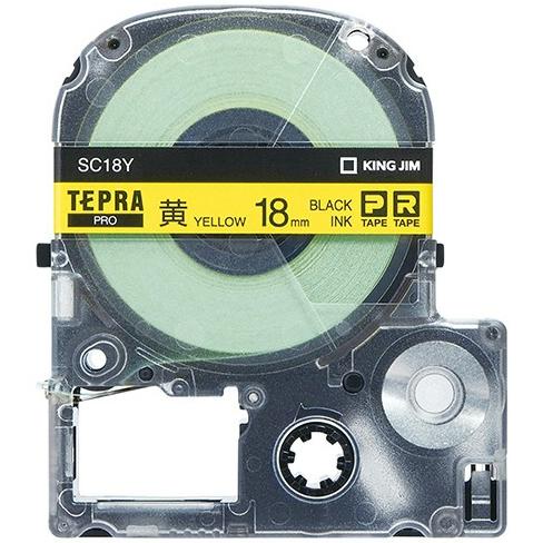 

KING JIM SC18Y Self-adhesive Tepra Label Tape Paper Label