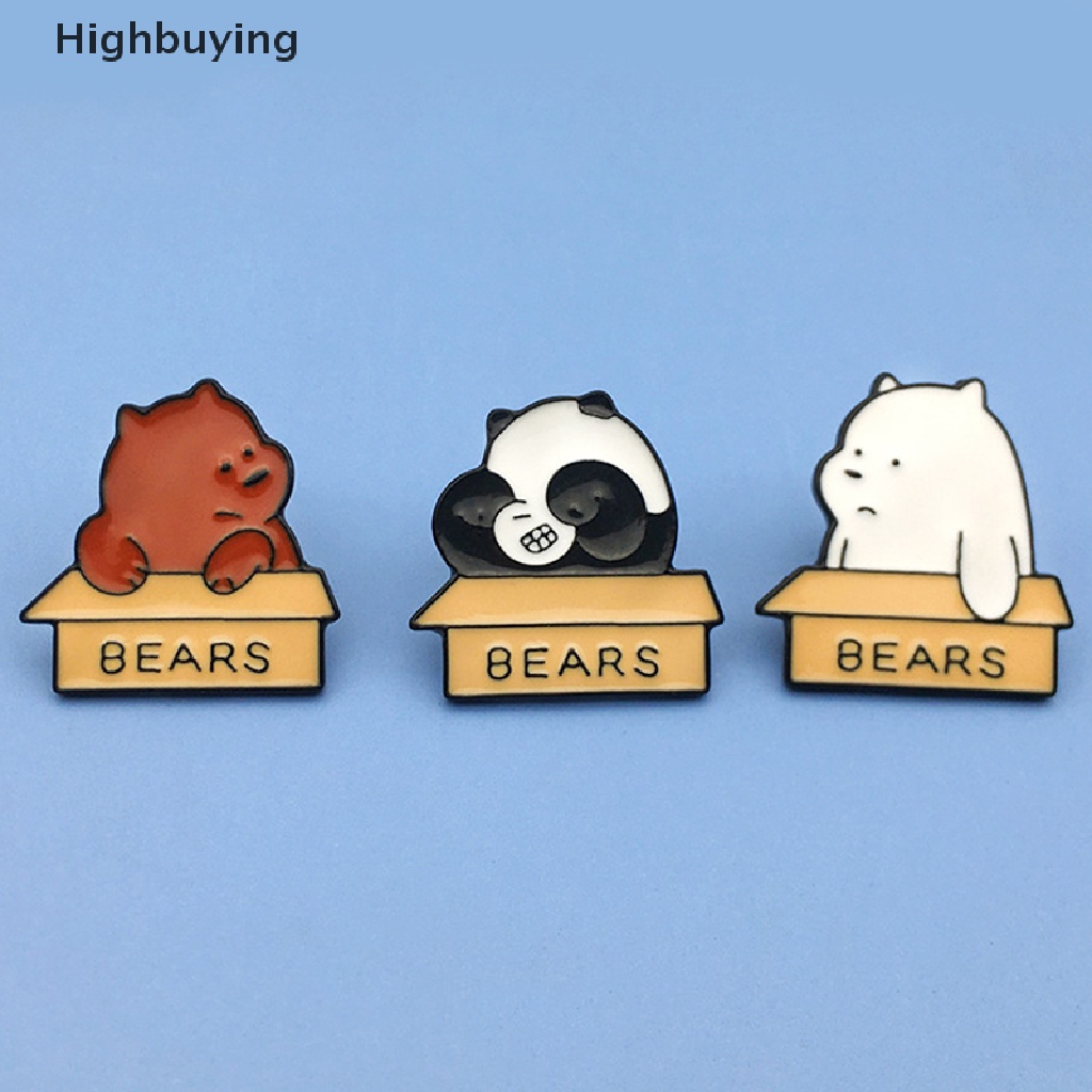 Hbid Panda Kecil Enamel Bros Lencana Pin Tas Kerah Dekorasi Perhiasan Aksesoris Glory