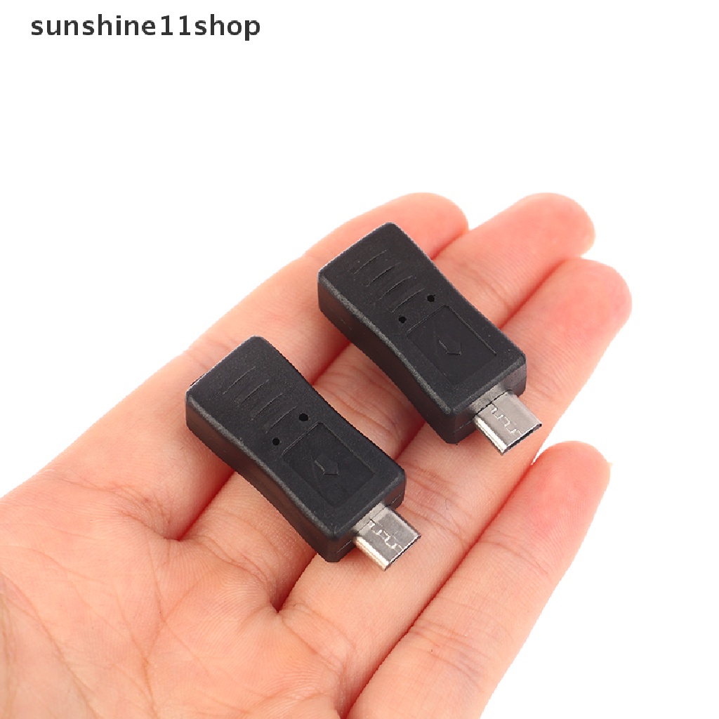 Sho Mini USB 5Pin Male to Micro USB Female Bentuk MP3 Adapter Converter N