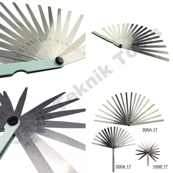 

Feeler Gauge 0.02 - 1 mm 10 20 30 cm Fuller Alat Setel Klep Jing Hua lon02