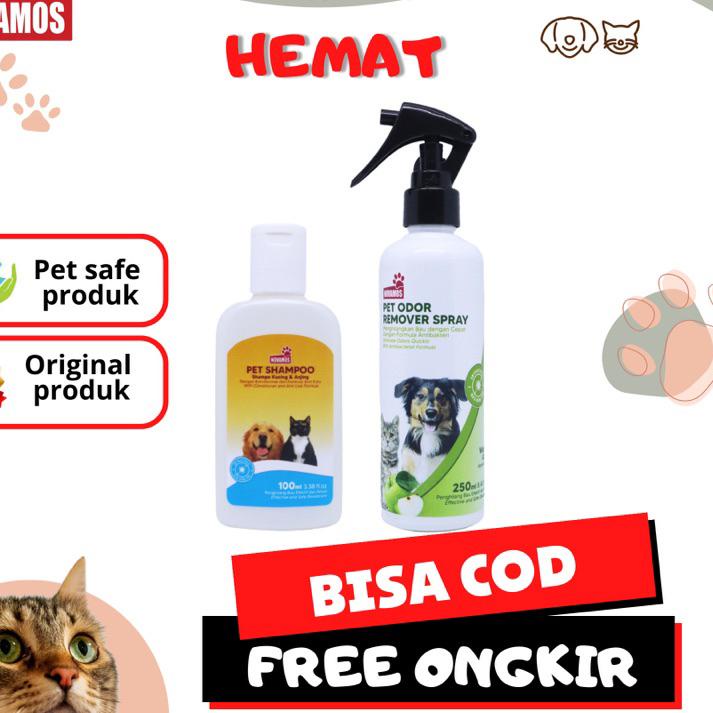 IWA459 NOVAMOS PAKET HEMAT Odor remover spray + Shampo & Conditioner |