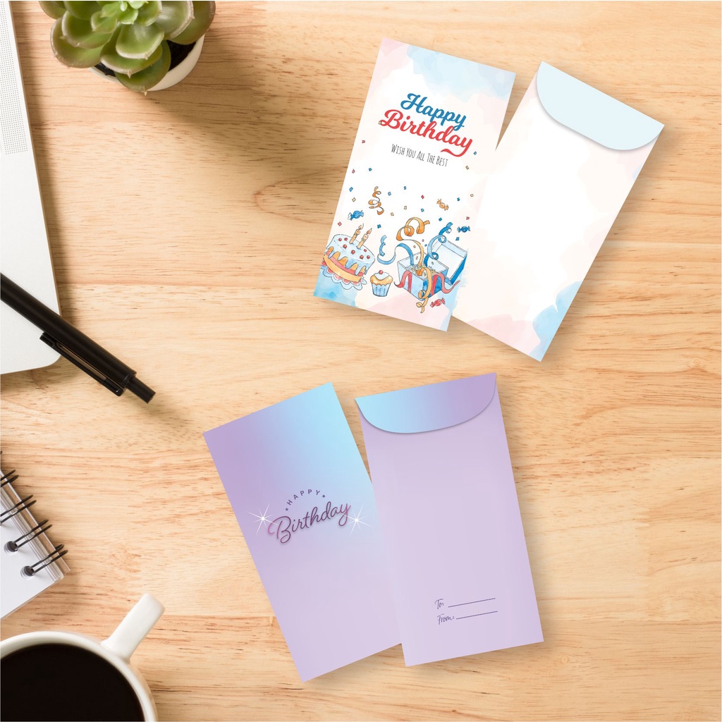 

Angpao Amplop Birthday Amplop Hadiah Ulang Tahun Ukuran 8.5 x 16.5 cm