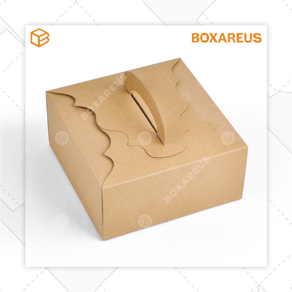 Cake Box, Kotak, Dus, Multipurpose Box, Kotak Kue, Souveni, Box | 42095 BROWN (10pc)